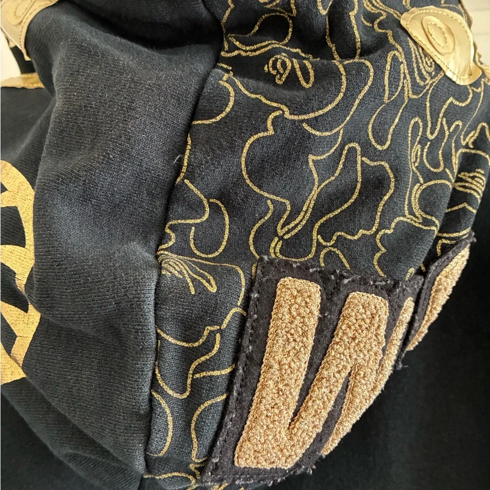Bape 23rd Anniversary Gold Shark zip up hoodie in Black. - Picture 5 of 8